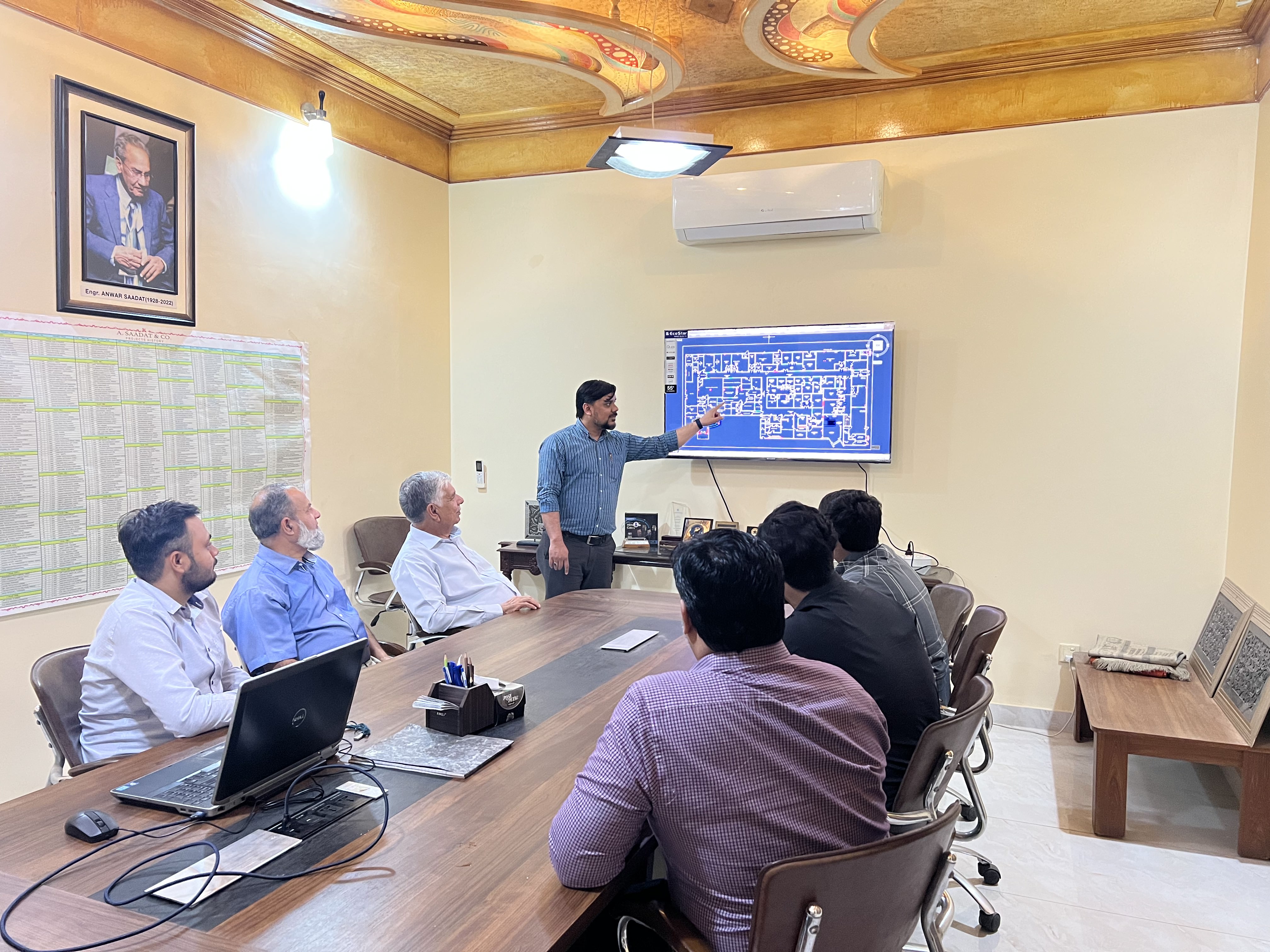 Modern engineering office